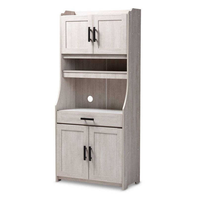 Wood 2 Door Storage Cabinet in White-Pemberly Row