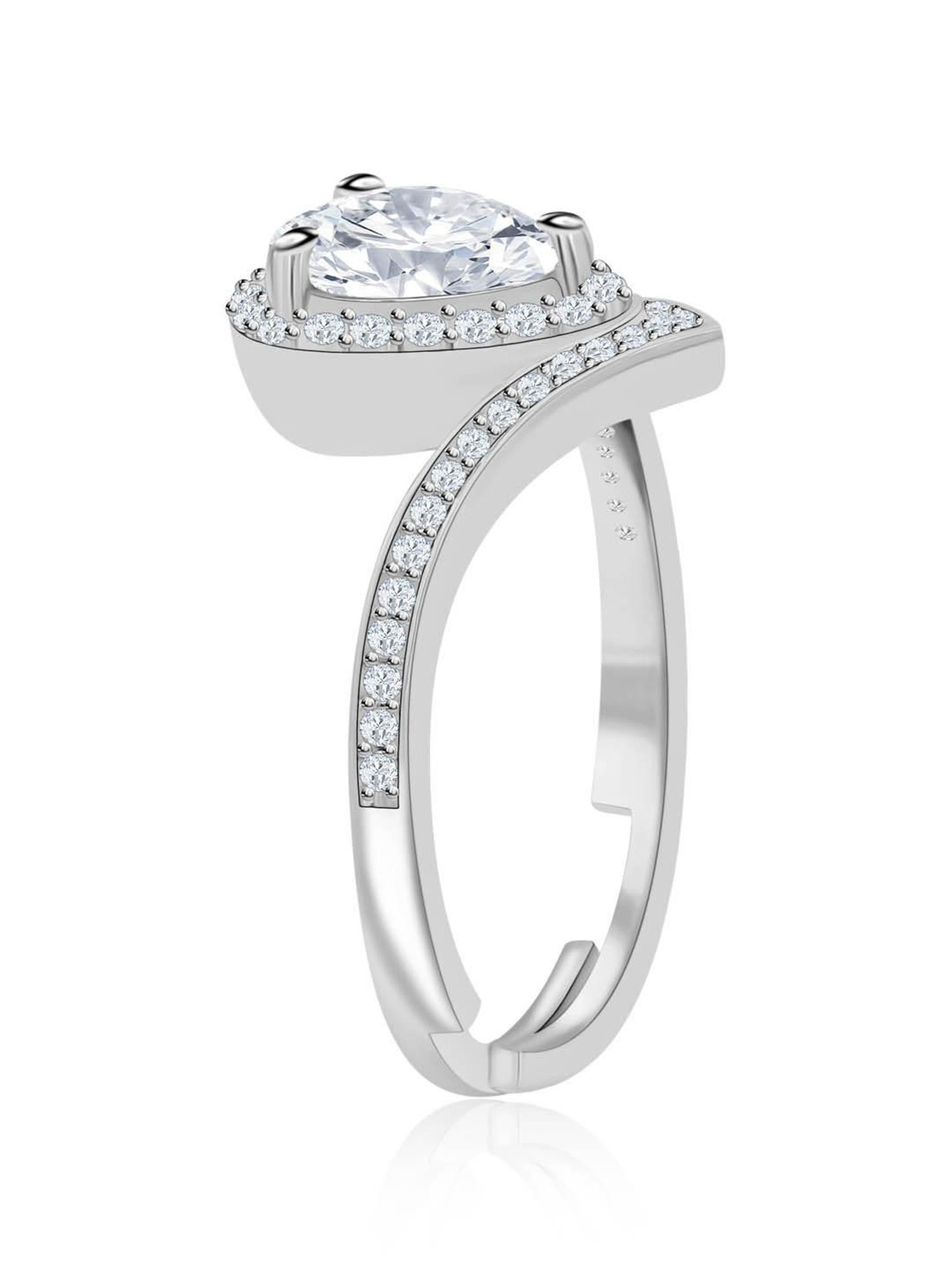 GIVA 925 Silver Pearly Bloom Ring for Women & Girls