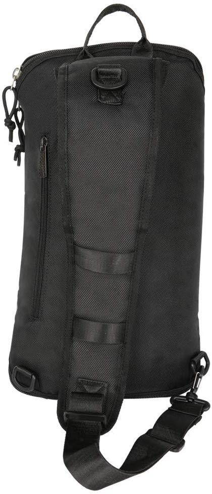 Larswon Sling Bag, Lightweight Large Chest Bag Laptop Backpack Shoulder Bag for Men Women Black