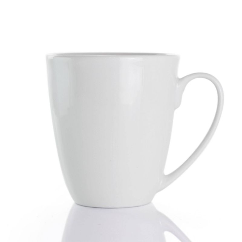 18pc Porcelain Owen Dinnerware Set White - Elama