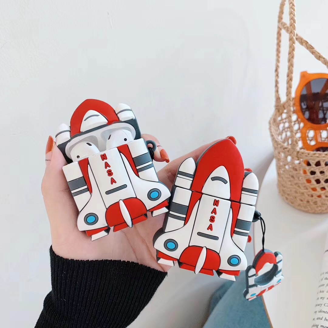 Nasa Airpods Case Airpods Accessories Protective Silicone Cover for Apple Airpods Charging Case