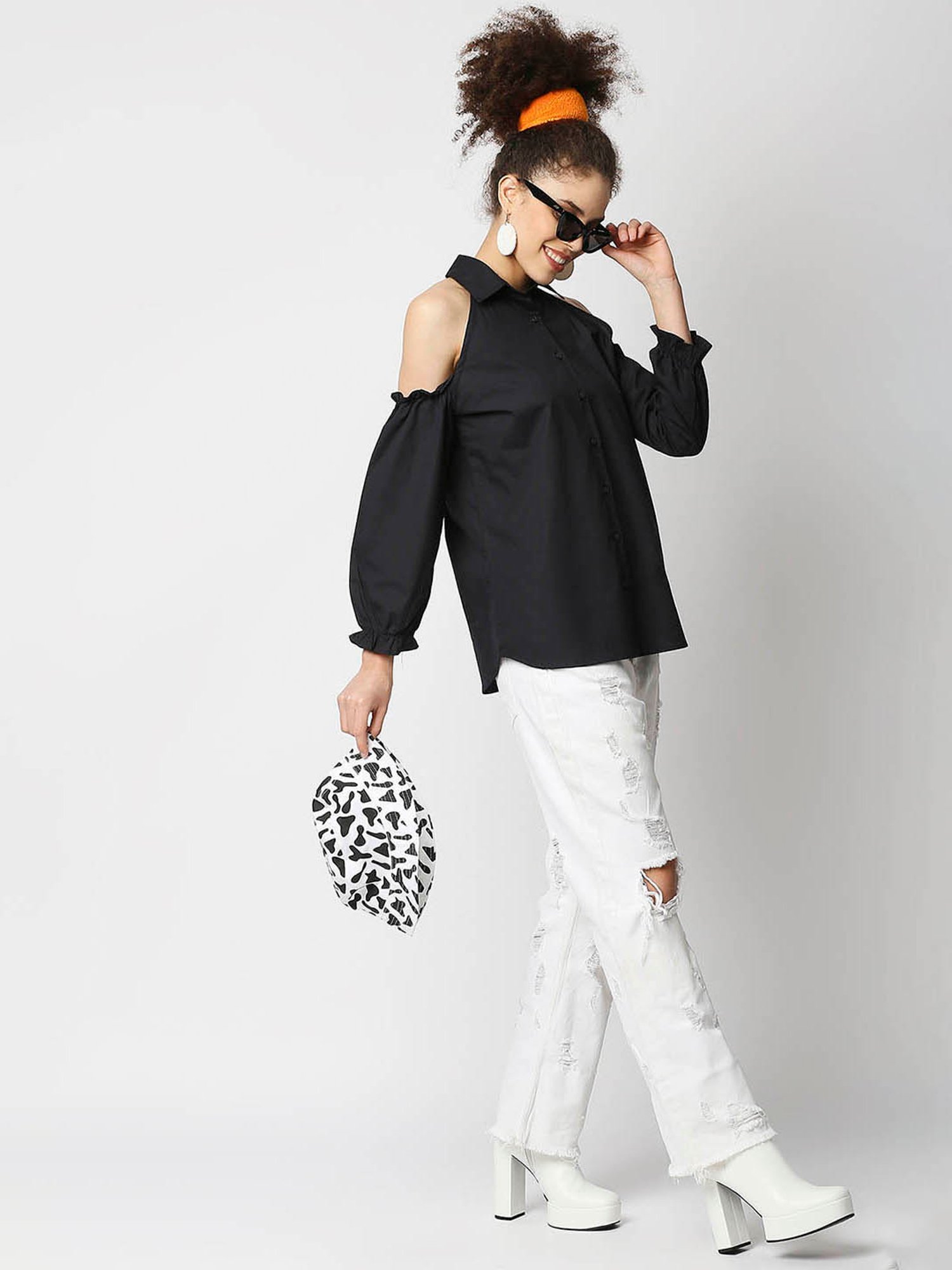 Remanika Black Regular Fit Shirt