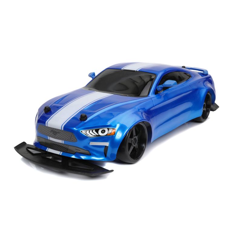 Fast & Furious Elite Drift RC Jakob's Ford Mustang GT Remote Control Vehicle 1:10 Scale-  Blue