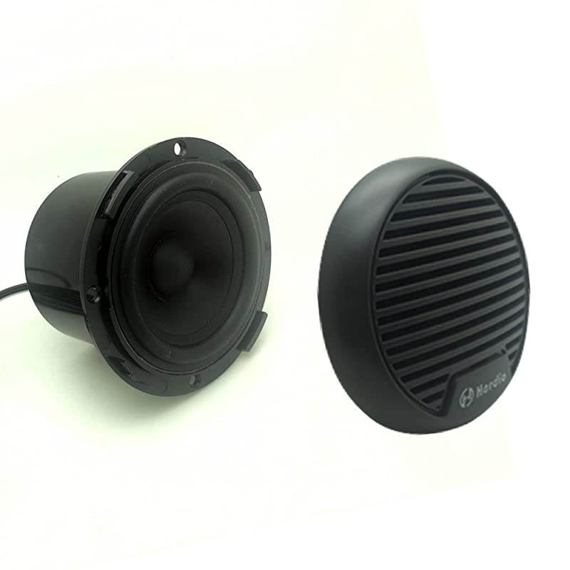 3 Inch Waterproof Marine Speakers Full Range Audio Motorcycle Speaker Stereo System with MAX Power 140 W Pair for MotorcycleBoatHot tubUTVATVGolf CartsPowersportsCARSPAGrey
