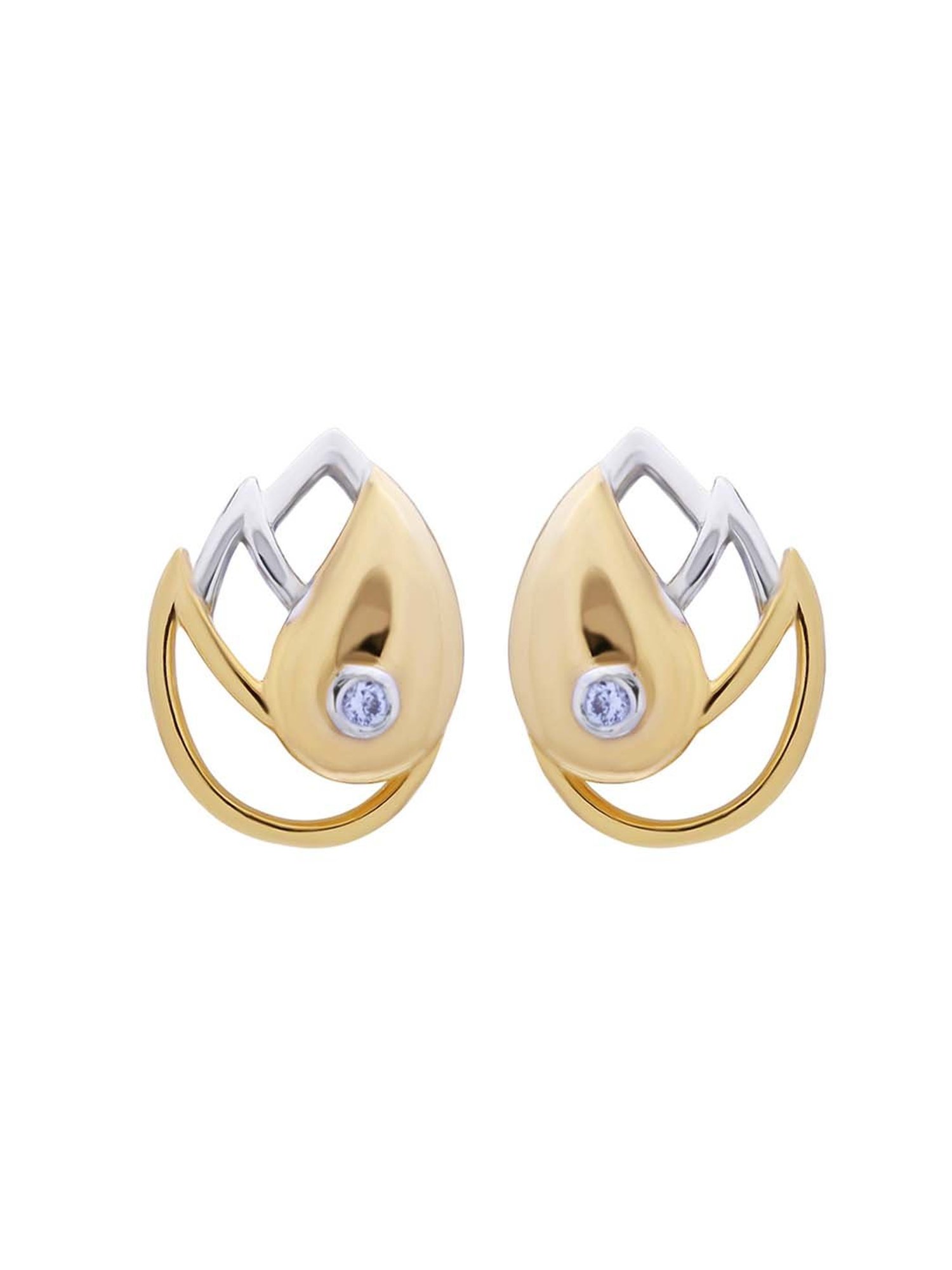 Waman Hari Pethe Jewellers 18k Gold & Diamond Earrings for Women