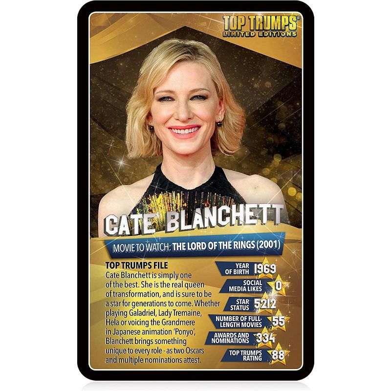 Top Trumps Movie Stars Top Trumps Card Game