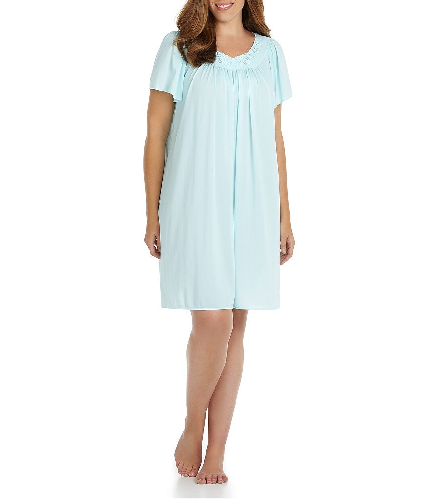 Miss Elaine Plus Tricot Short Gown