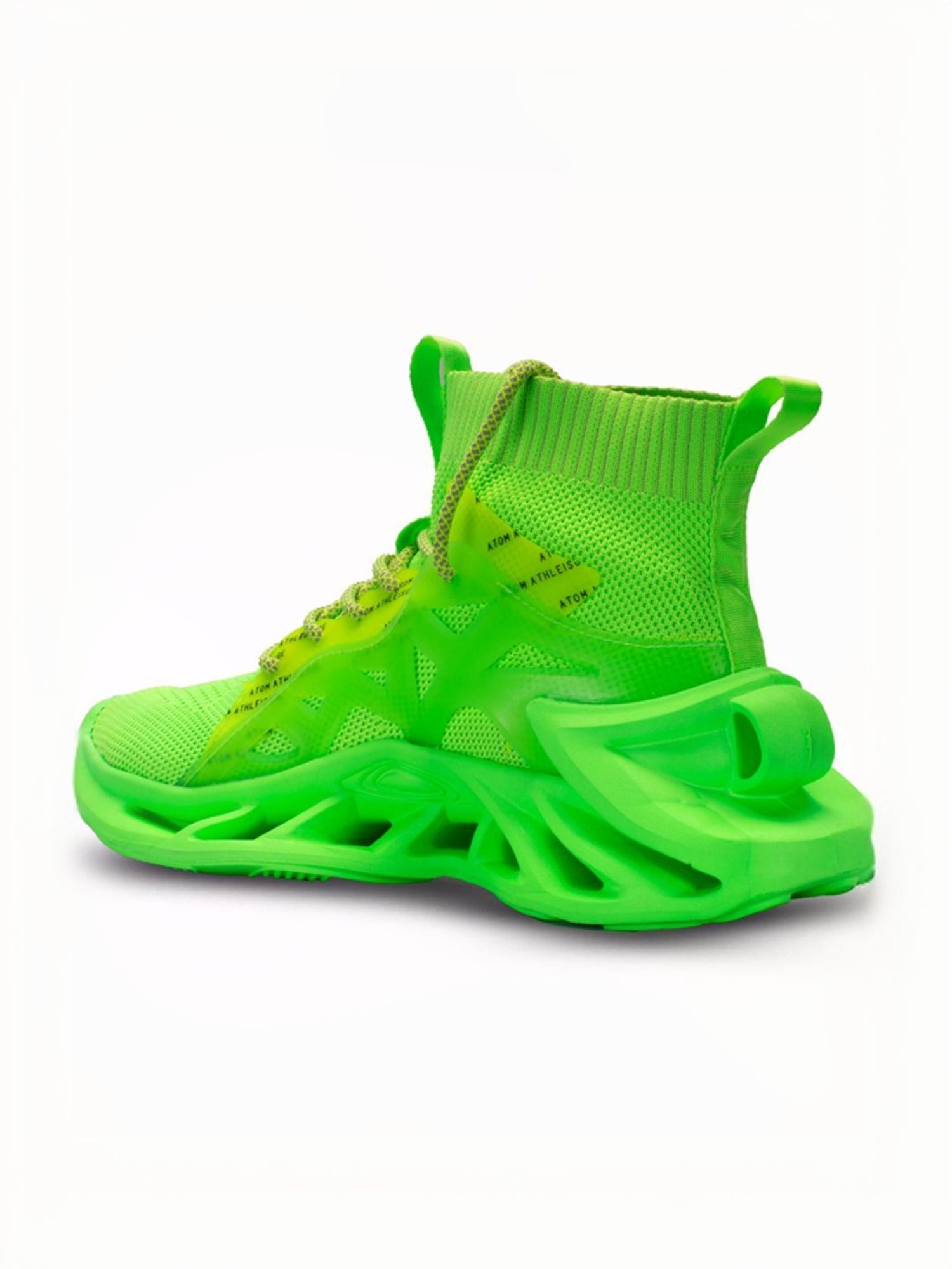 Atom Men's Alpha SoftBounce Green Running Shoes