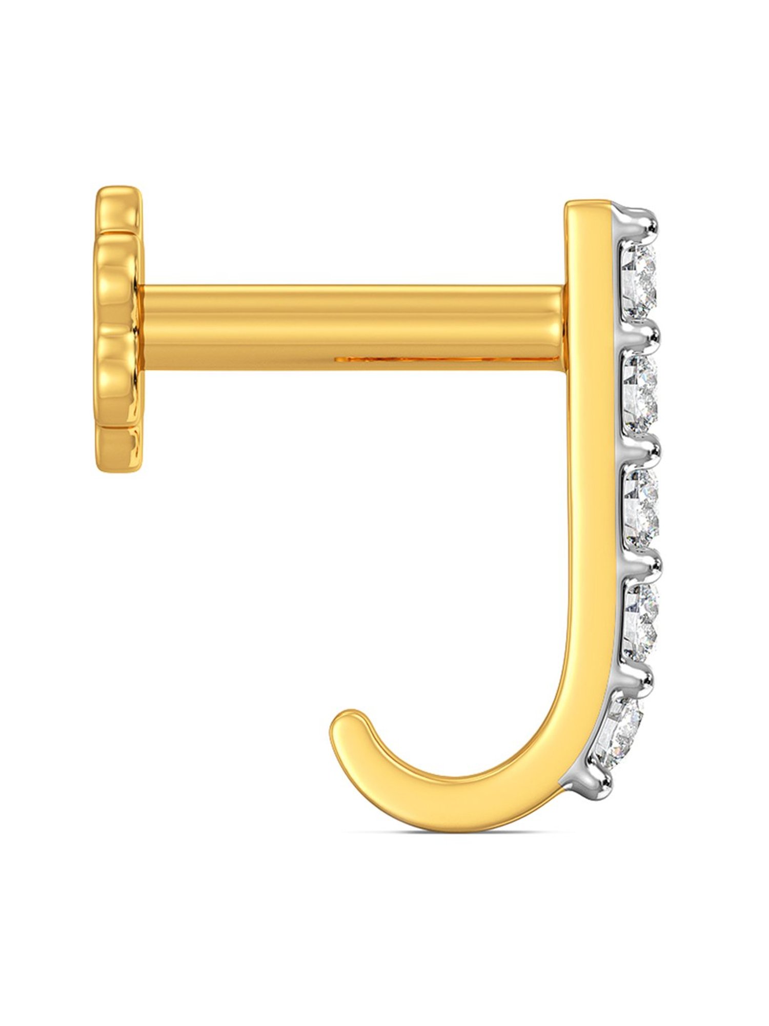 Malabar Gold and Diamonds 18 kt Gold & Diamond Nosepin