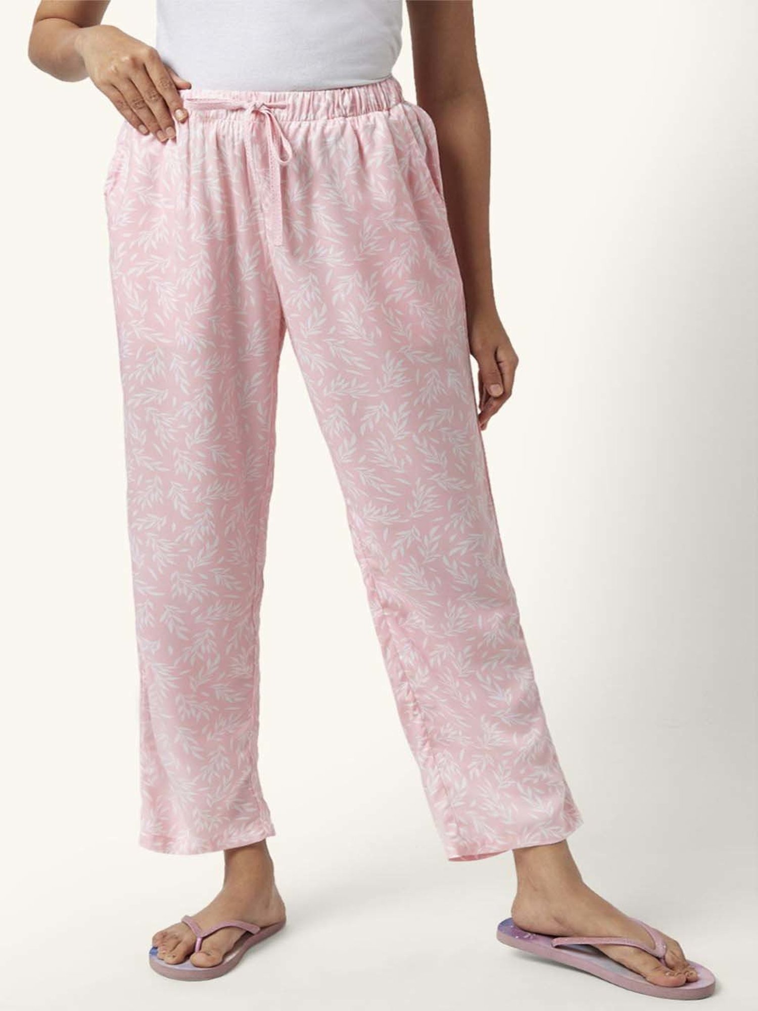 Dreamz by Pantaloons Pink Printed Pyjamas