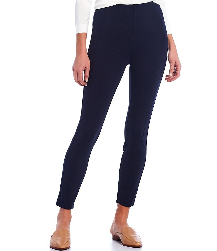 Gibson & Latimer High Rise Seamed Front Pull-On Ponte Leggings
