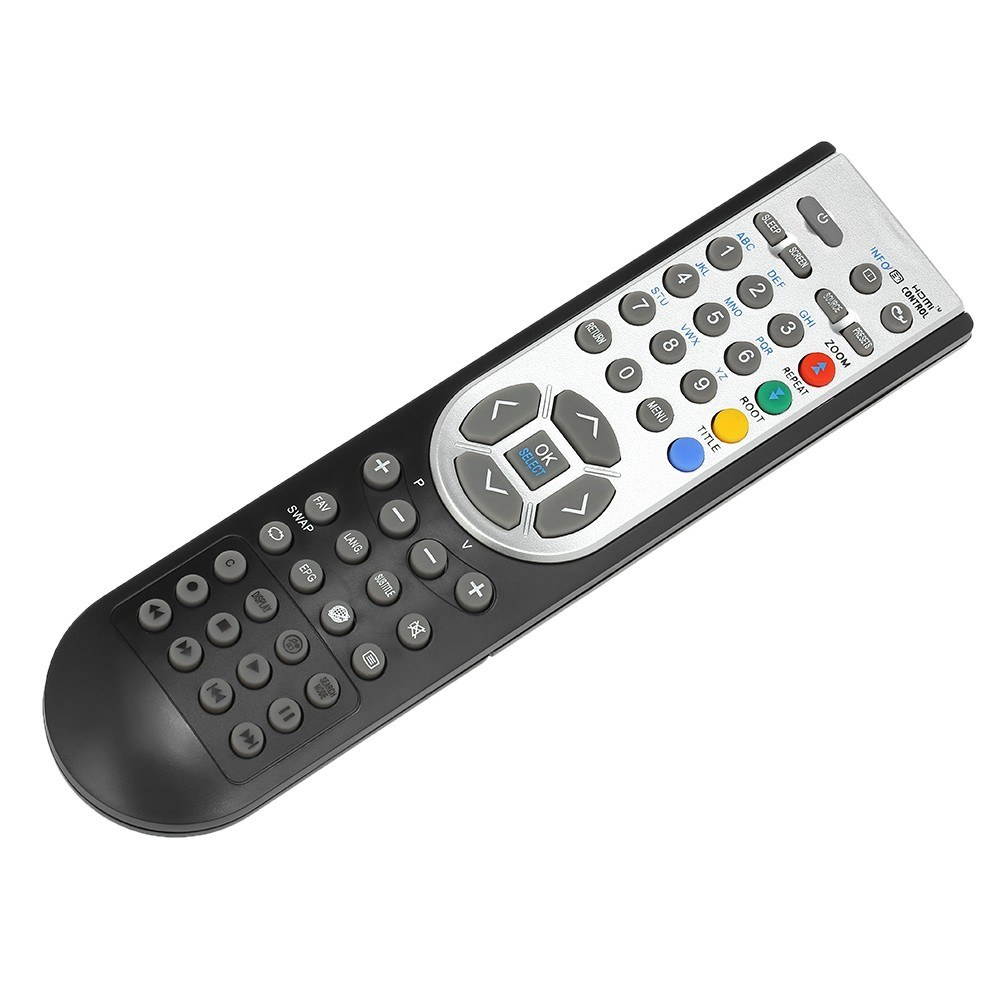 RC1900 Remote Control for OKI HITACHI ALBA CELCUS LUXOR GRUNDIG SHARP JMB TELEFUNKEN BUSH TECHWOOD AKAI NEVIR SANYO LCD LED Plasma Smart TV Black