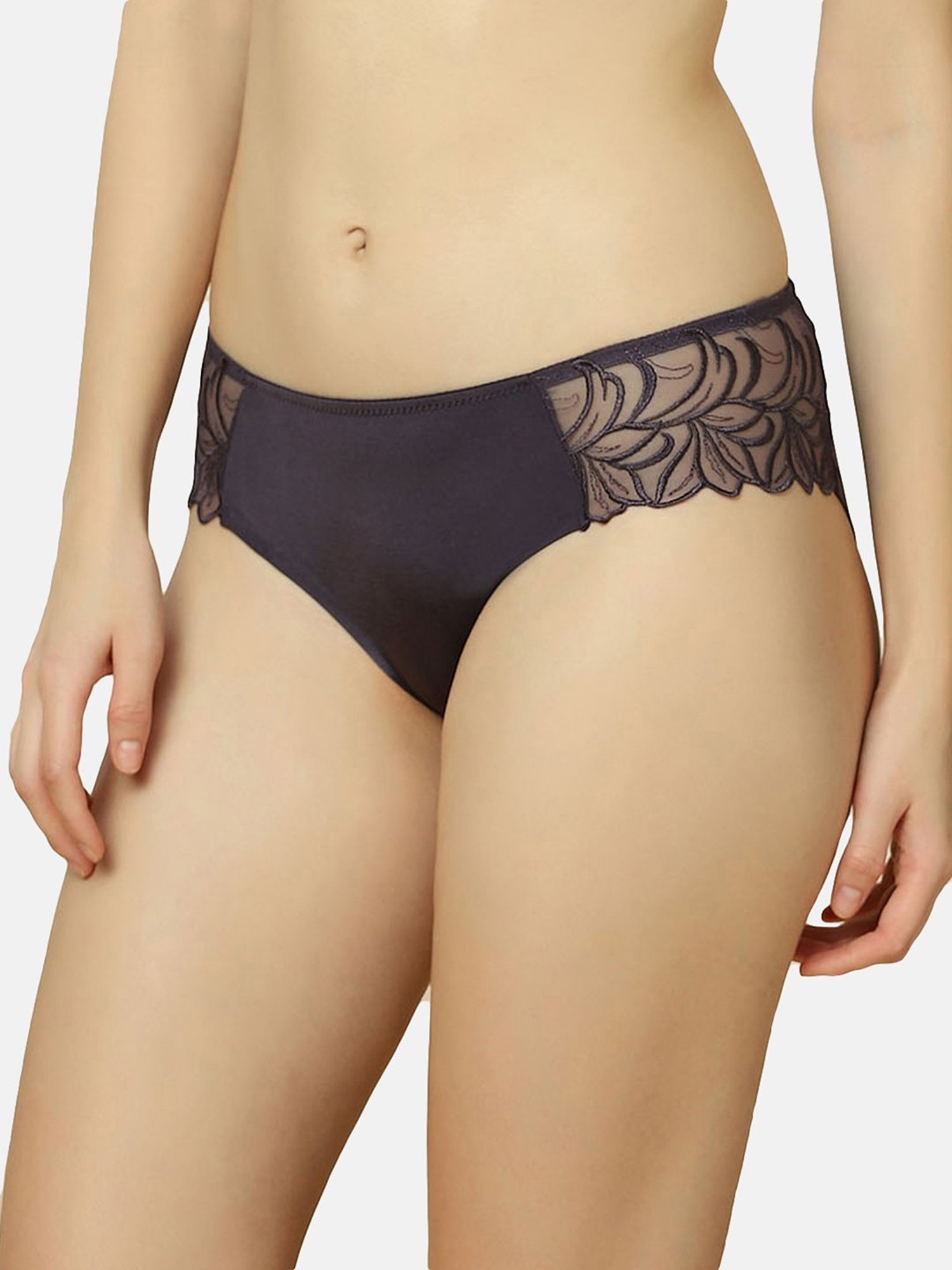 Triumph Dark Purple Lace Hipster Panty