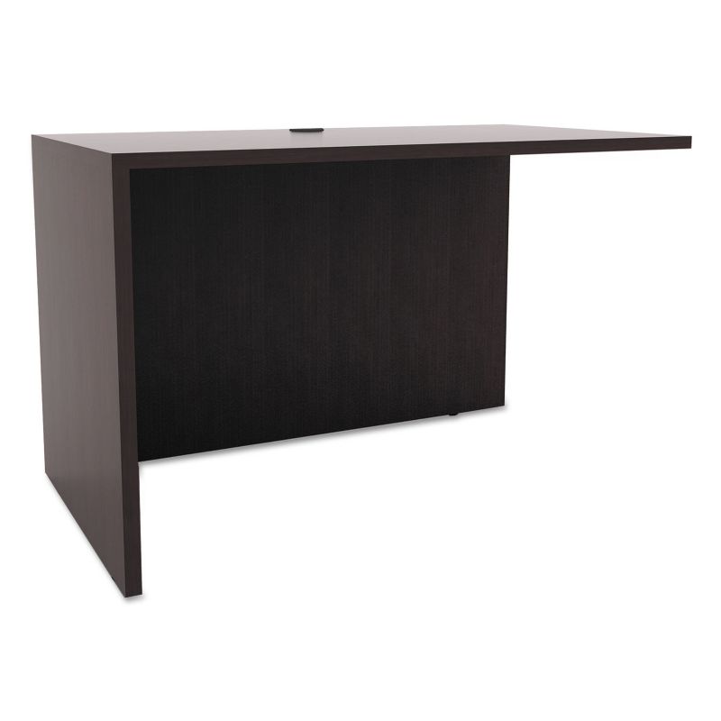 Alera Valencia Series Reversible Return/Bridge Shell, 42w x 23 5/8d, Espresso VA354224ES