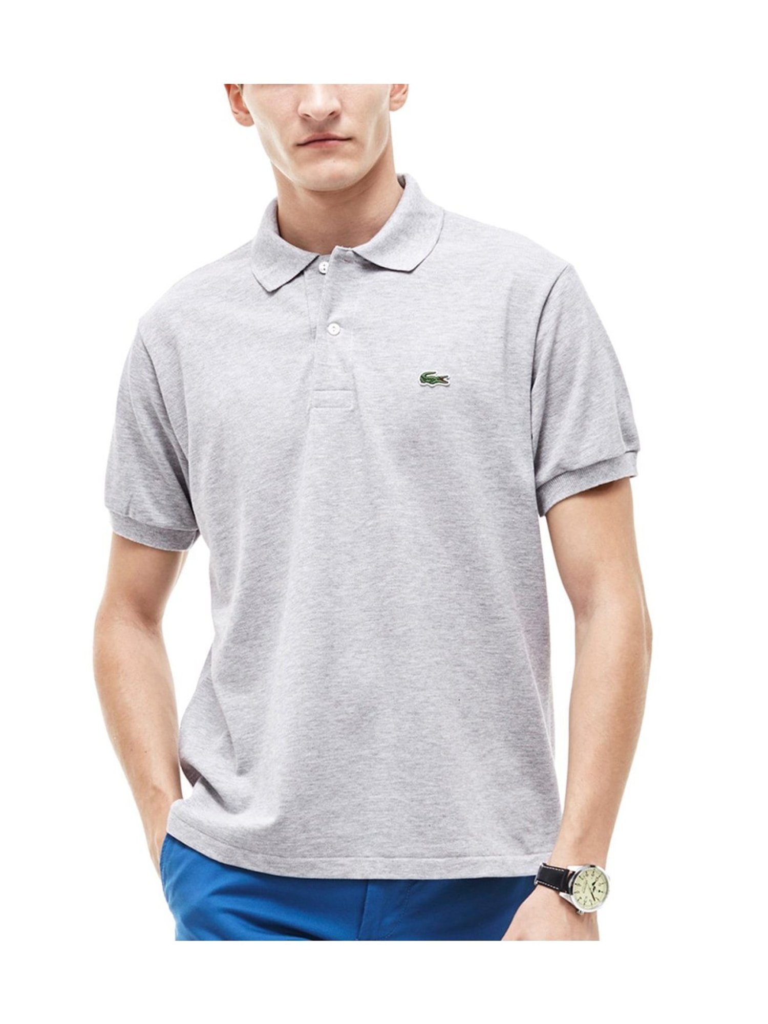 Lacoste Grey Marl Regular Fit Melange Marl L.12.12 Polo T-Shirt