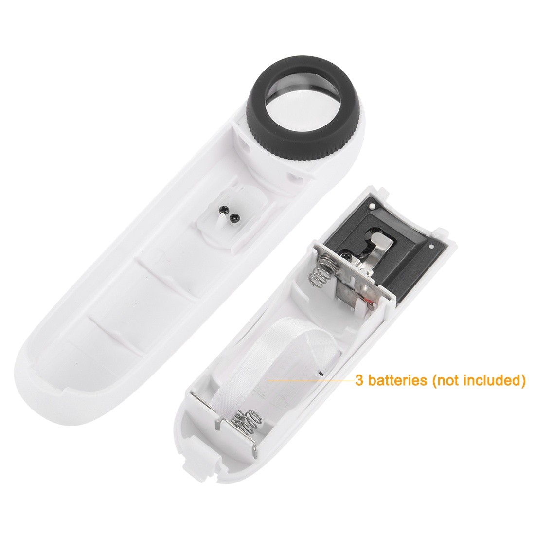 Magnifying Glass with Light, 40X Illuminated Handheld Magnifier 4000% Loupe w Handle,for Book and Newspaper , Jewelry, Stamps, Watches, Repair