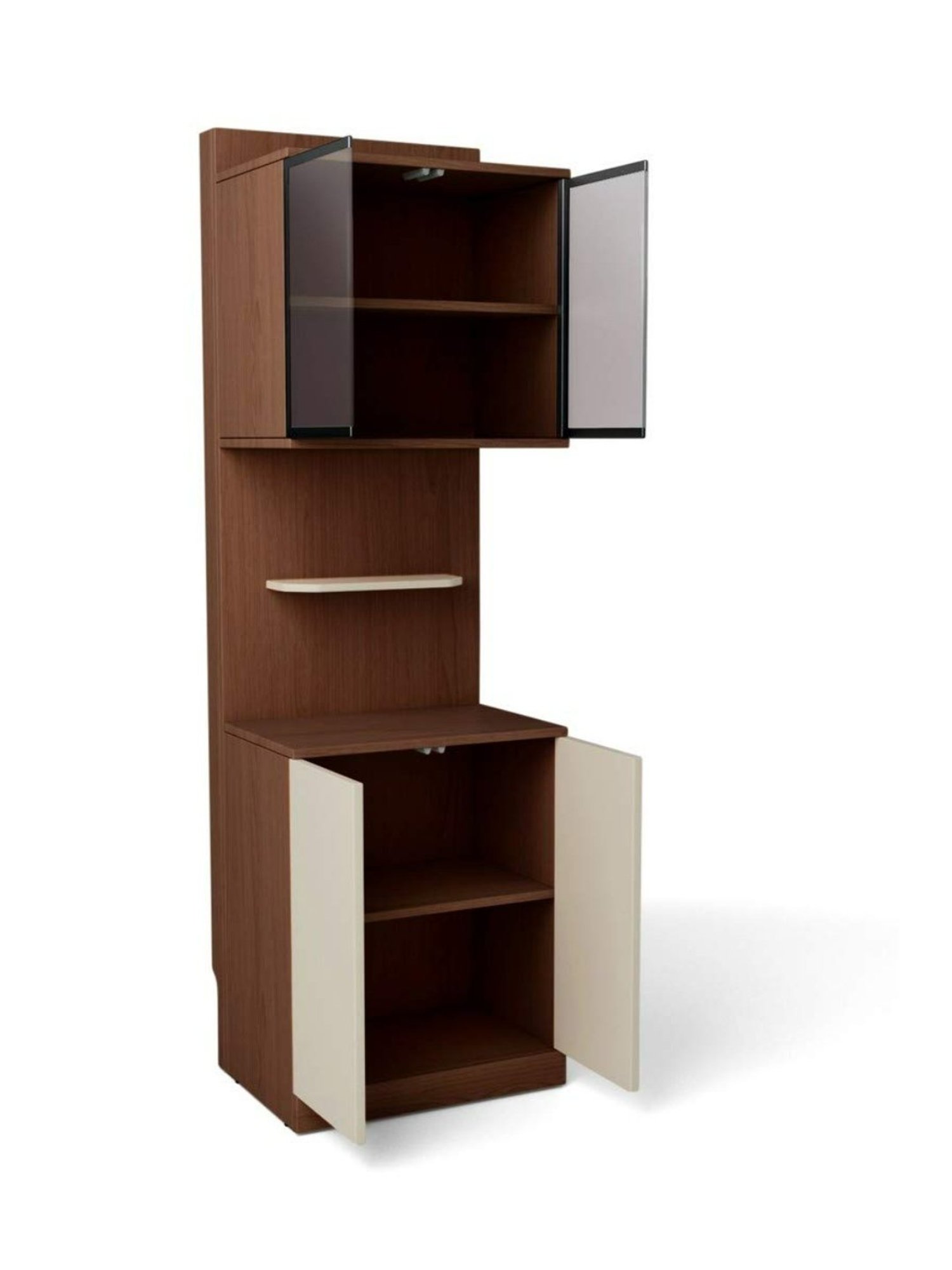 Delite Kom Flex Flowery Wenge & Acacia Dark Engineered Wood TV Entertainment Unit