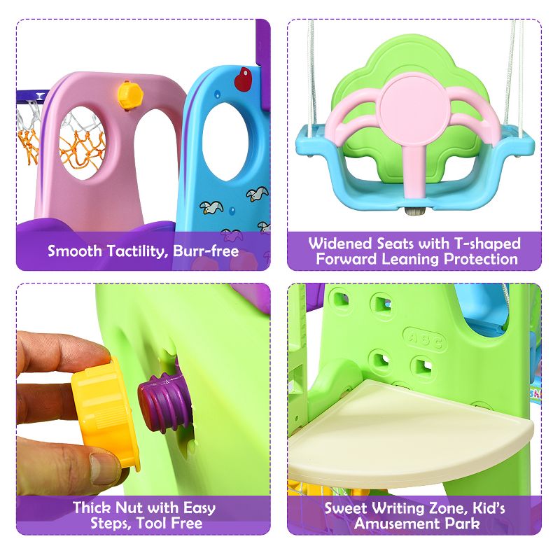 Funphix Climbing Gym Jungle Construction Buildable Indoor Outdoor Kids STEM Learning Toy Set Play Structure for Ages 2 through 12 Years, Multicolor