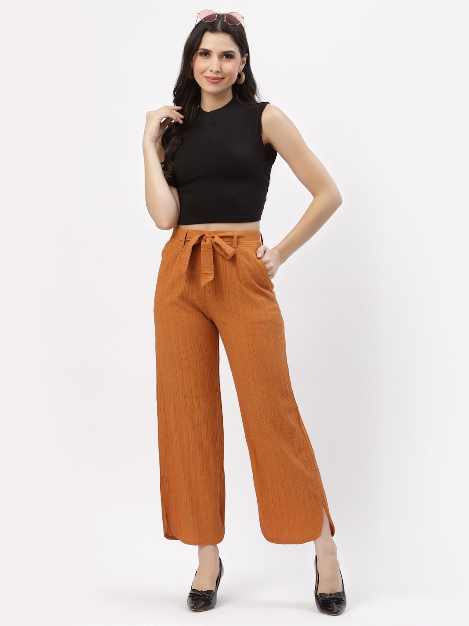 Westwood Brown Striped Pants