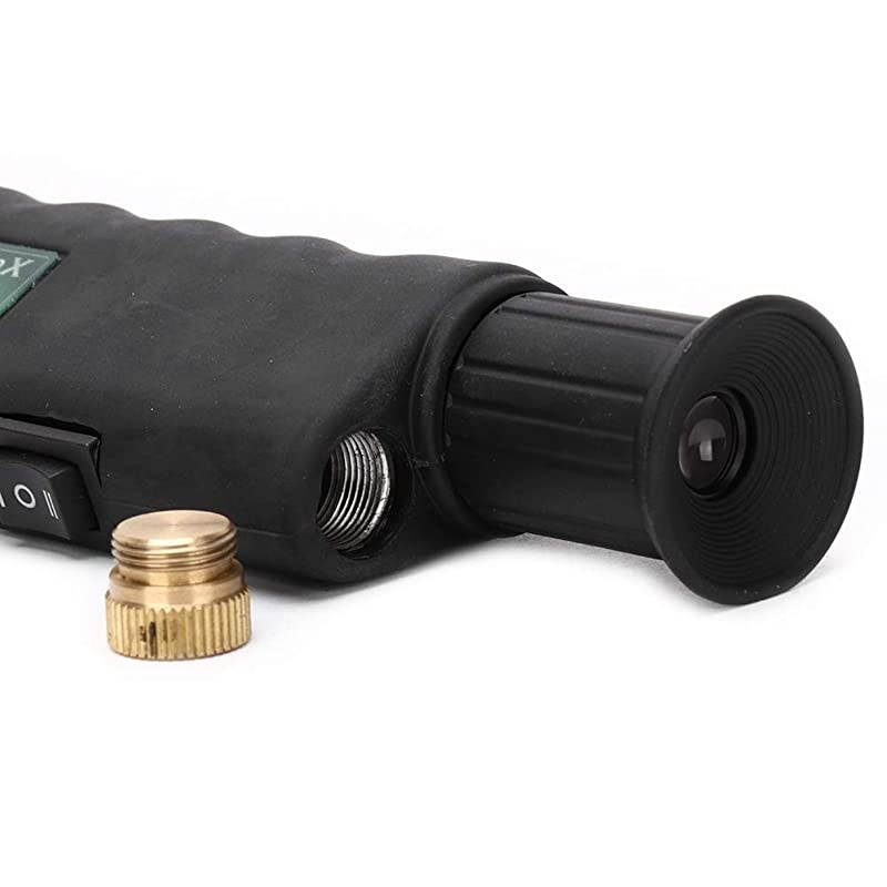 CL Fiber Optical Microscope Mini Handheld Optical Fiber Inspection Microscope with LED Light and 125mm 25mm Adapter