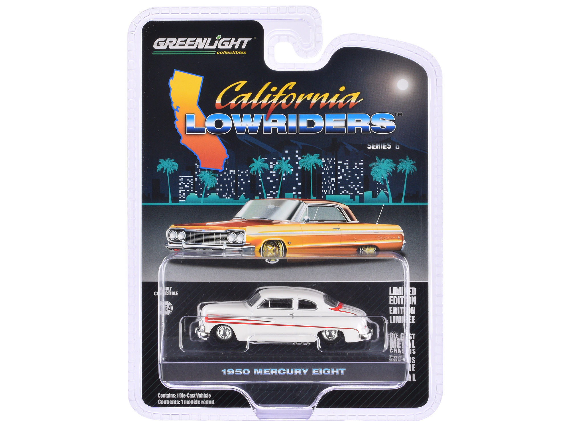 1969 Mercury Cougar Eliminator Competition Orange with Black Stripes "GreenLight Muscle" Series 28 1/64 Diecast Model Car by Greenlight