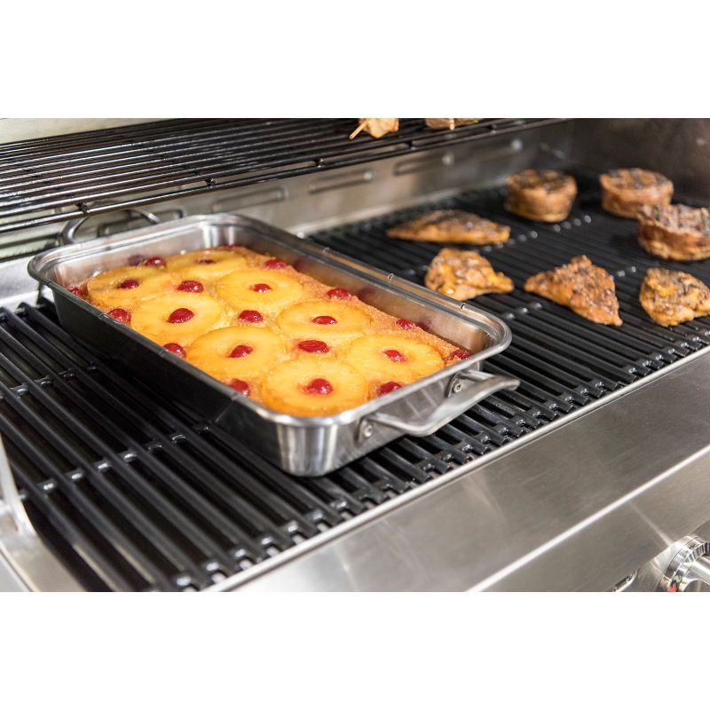 Char-Broil Grill Cookware Deep Dish Pan & Cutting Board - Silver/Black