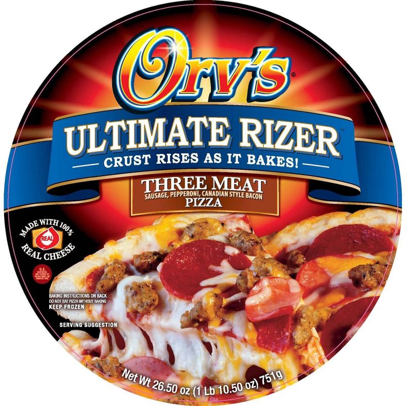 Orv's Ultimate Rizer 3-Meat Frozen Pizza - 26.5oz