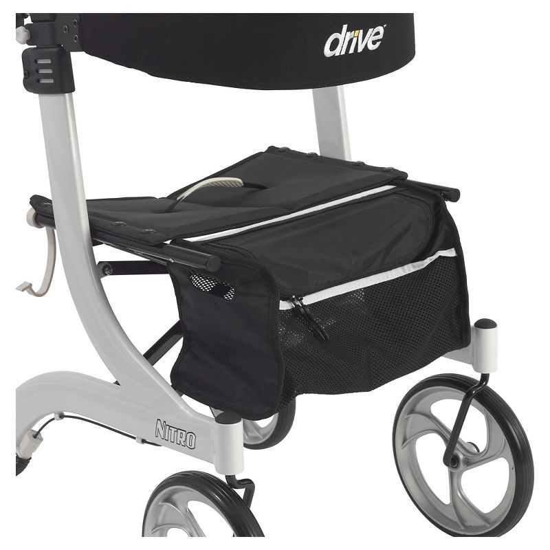 Drive Medical Nitro Euro Style Walker Rollator, White