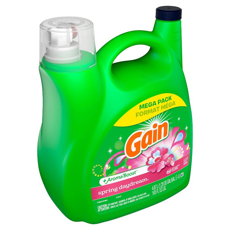 Gain Spring Daydream Scent Liquid Laundry Detergent - 165 fl oz