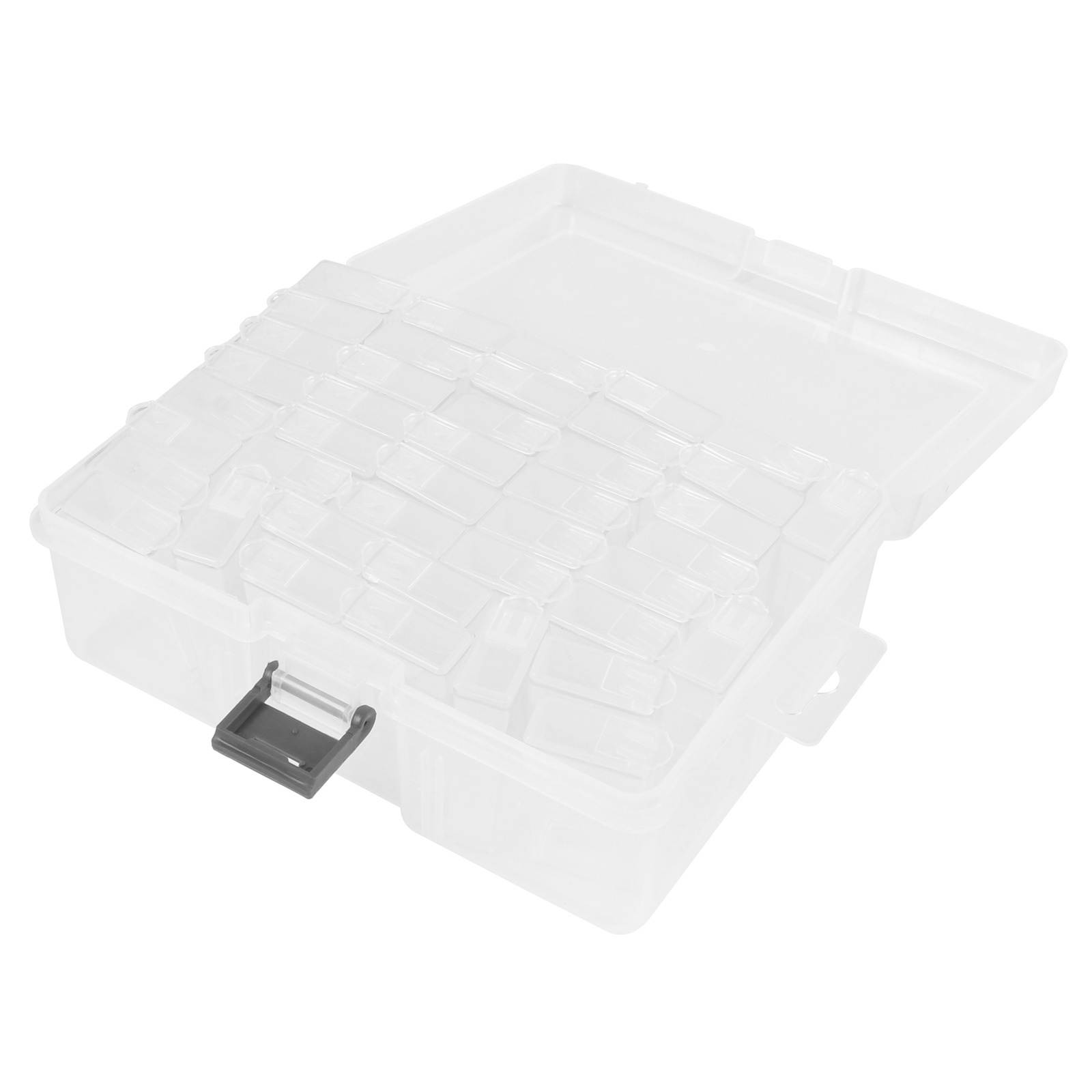 1pc 42 Grid Nail Diamond Box Translucent Storage Box Nail Piece Jewelry Box