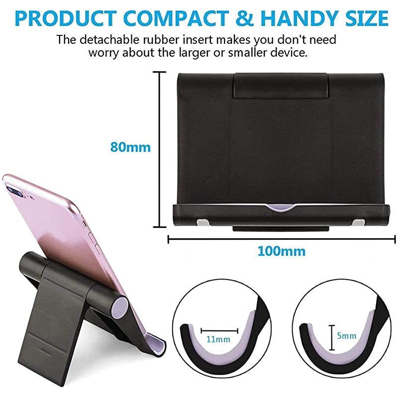 Phone Stand 4 Pack Cell Phone Stand Universal Foldable Tablet Stand MultiAngle Pocket Desktop Holder Cradle Compatible Phone XR XS Max X1187 Plus76s65 Tablets