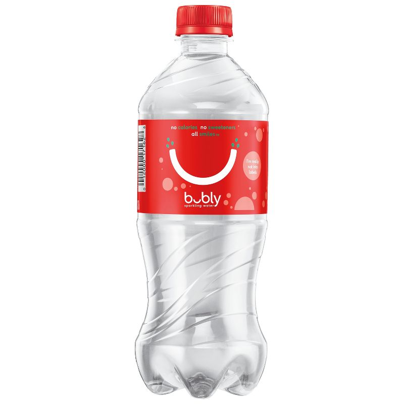 bubly Strawberry Enhanced Water - 20 fl oz Bottle