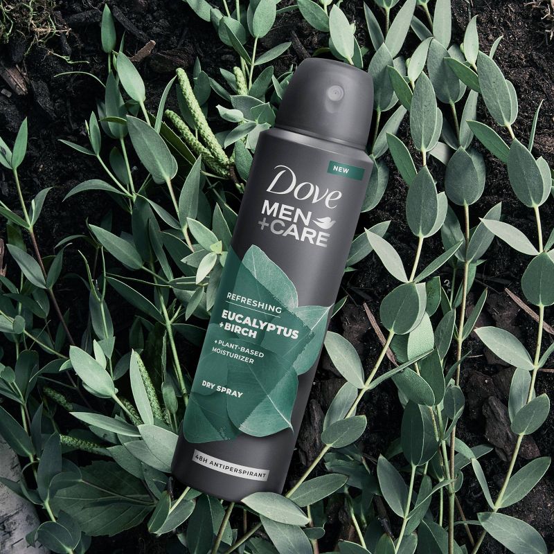 Dove Men + Care Refreshing Eucalyptus + Birch Plant Based Antiperspirant & Deodorant Dry Spray - 3.8oz