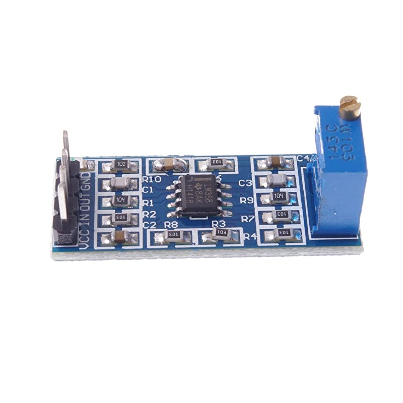 LM358 100 Gain Signal amplification module Operational Amplifier DC5-12V