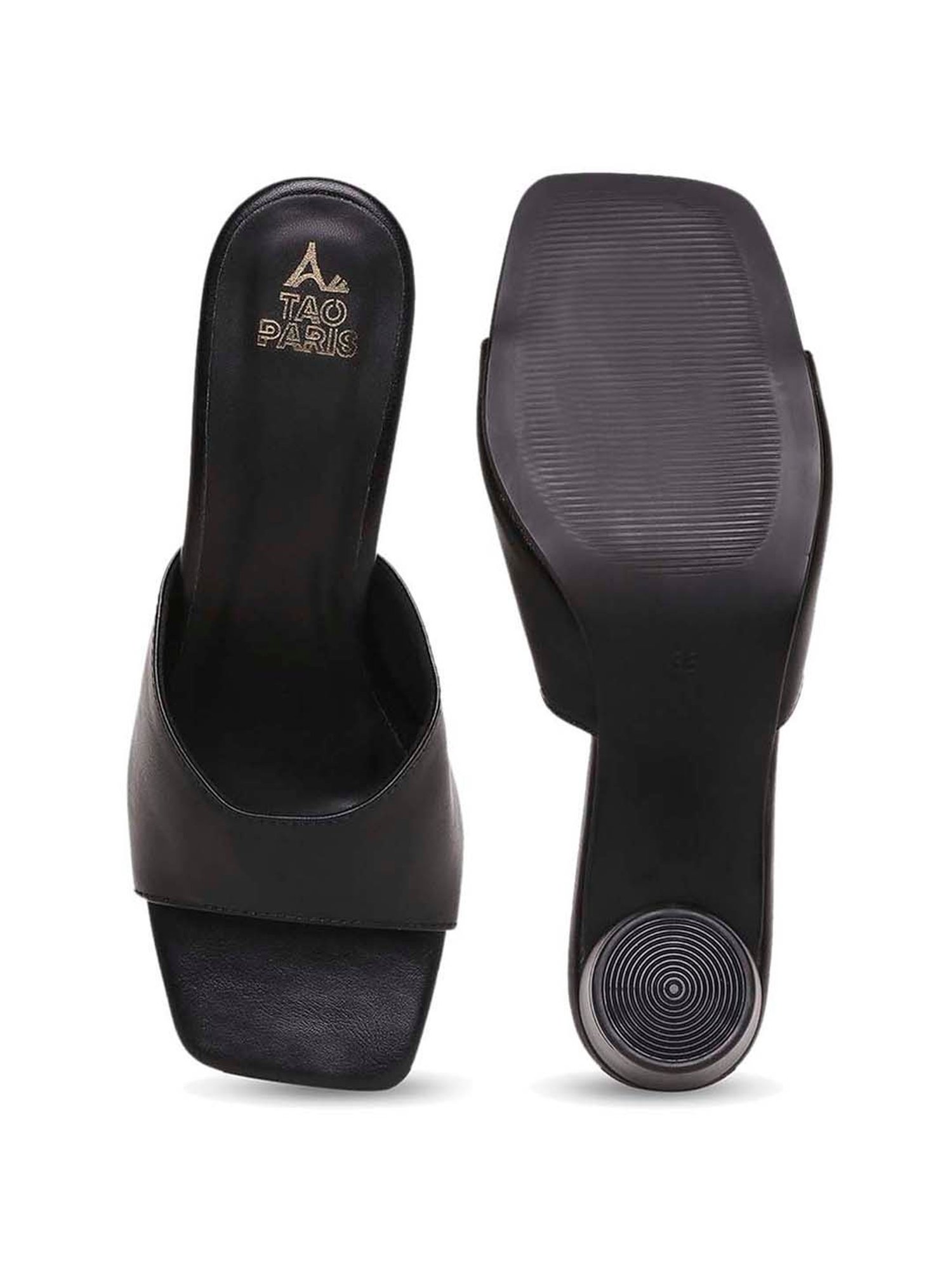 Tao Paris Women's Black Casual Sandals