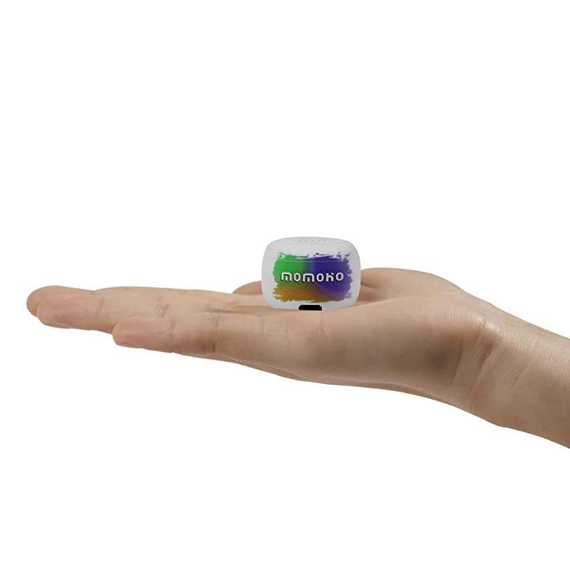 Mini Bluetooth Speaker Small Size but Great Sound QualityPhoto Selfie Button Answer Phone CallsBTS0011 White