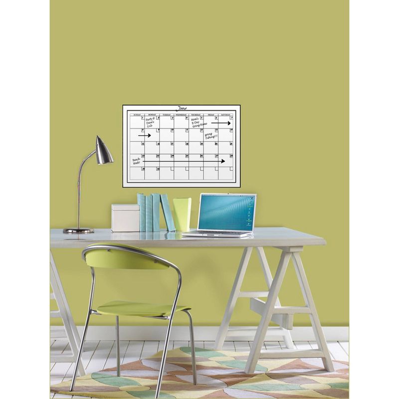 Wall Pops!  2pk Dry Erase Calendar 17.5" x 24" - White/Black