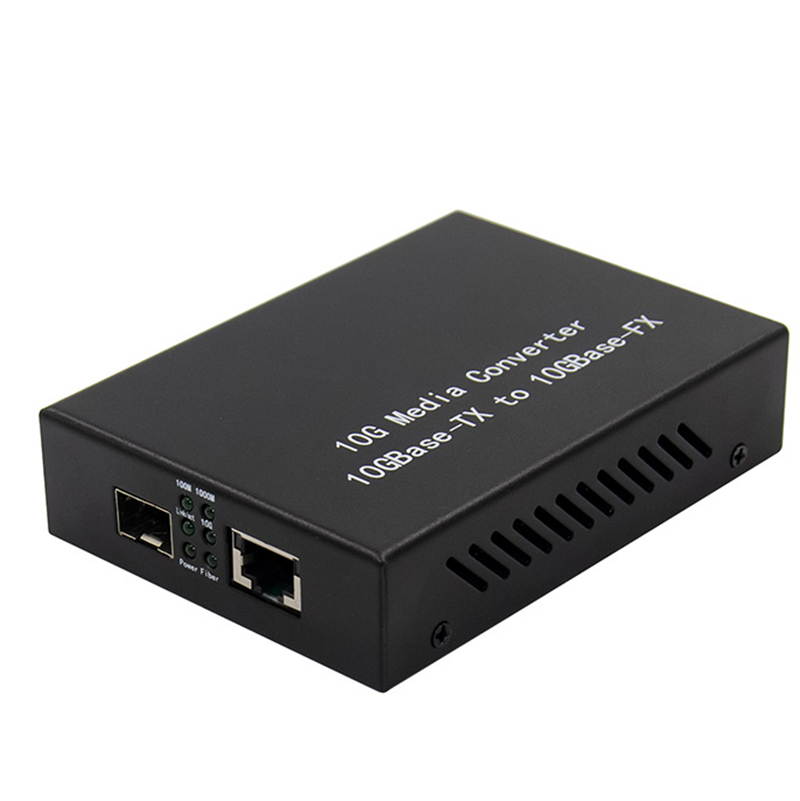 10 Gigabit Enhanced SFP Gigabit Optical Fiber Transceiver SEP to RJ45 Media Converter