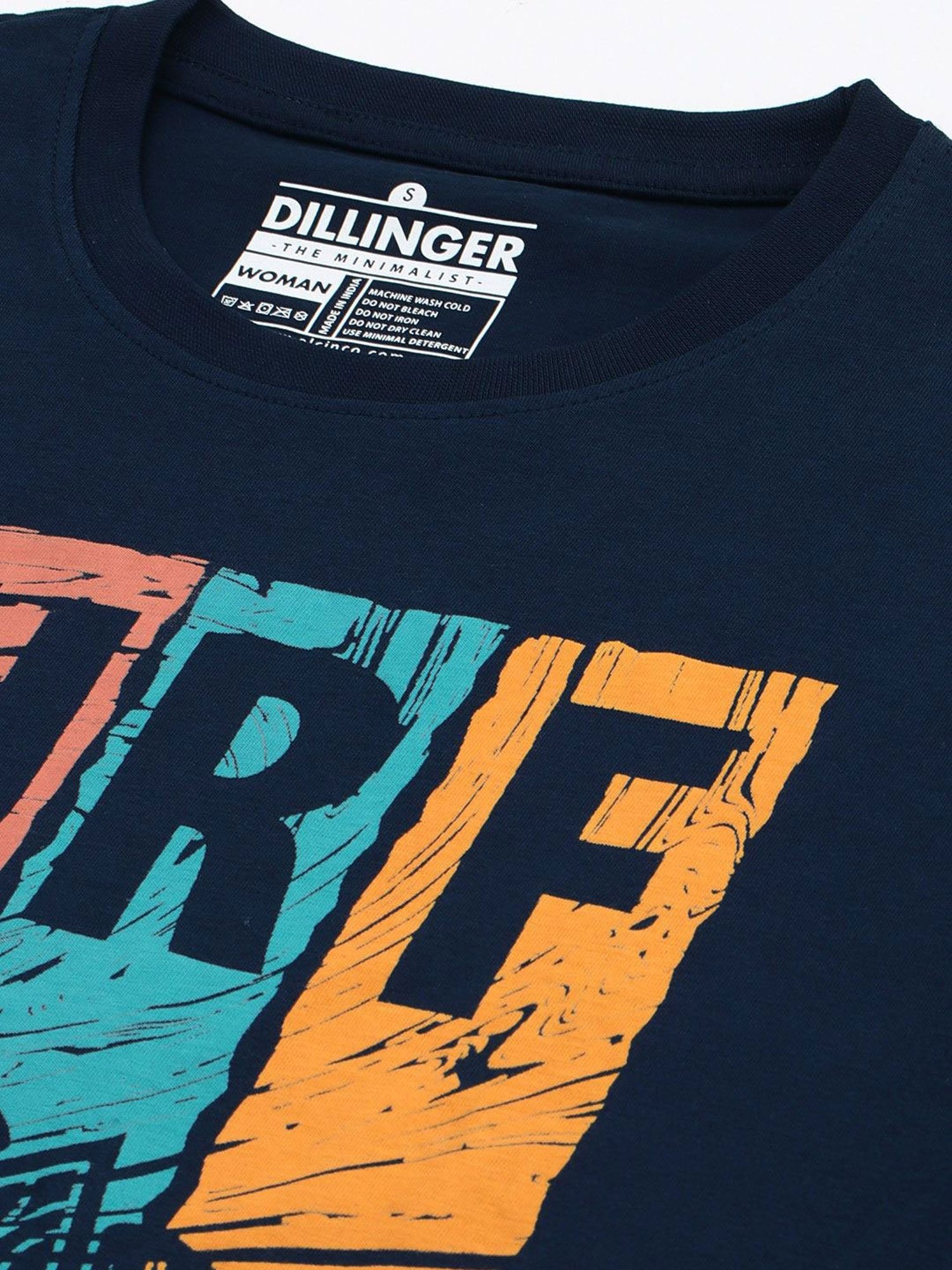 Dillinger Navy Printed T-Shirt