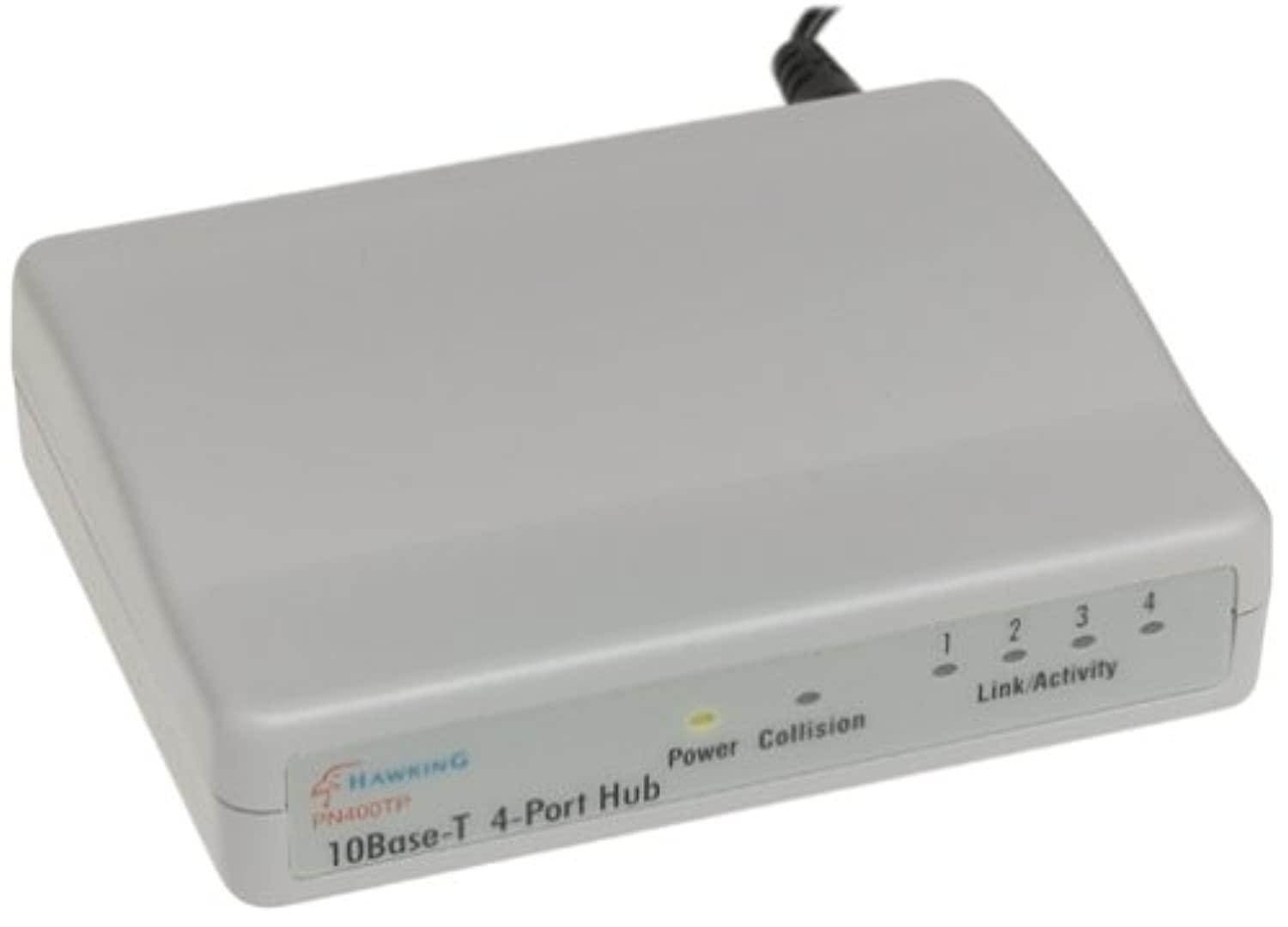 hawking technologies 10bt hub 4 rj45 enet mini 1 uplink ext power (cream plastic case)