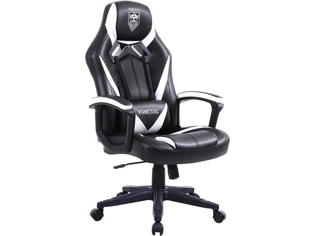 Vonesse Green Gaming Chair, Gaming Desk Chair for Teens, Computer Chair with Massage, High Back Home Office Desk Chairs, Big and Tall Gamer Chair, Computer Desk Chair, Game Chair for Kids (Green)