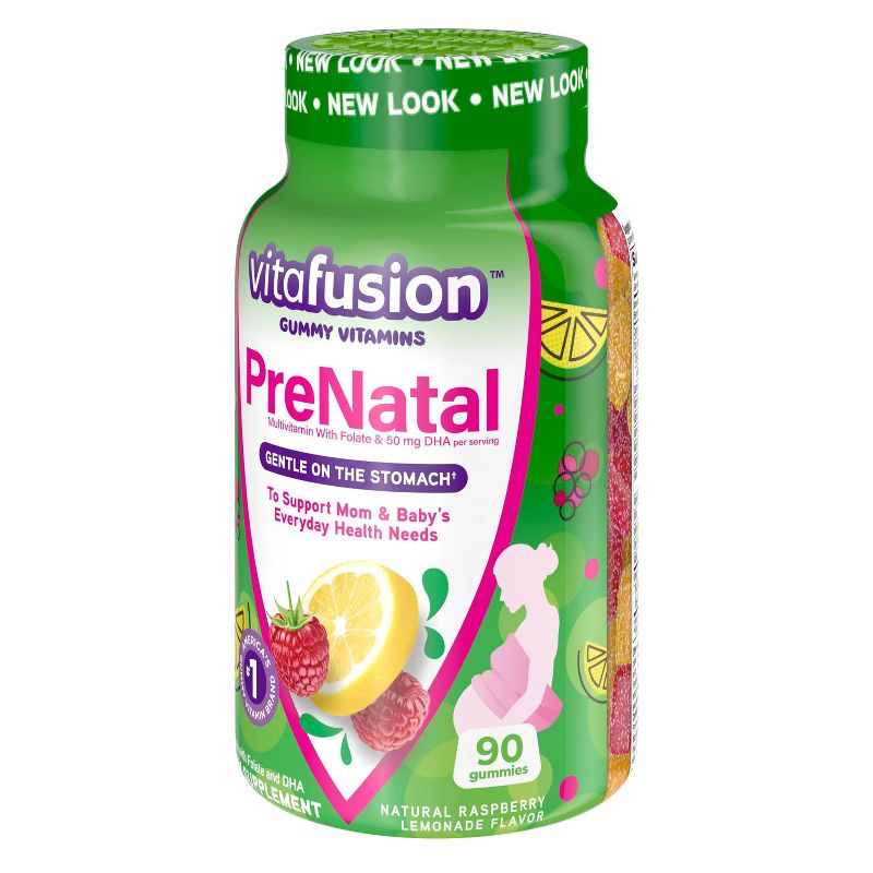 Vitafusion PreNatal Multivitamin Dietary Supplement Gummies - Lemon & Raspberry Lemonade - 90ct