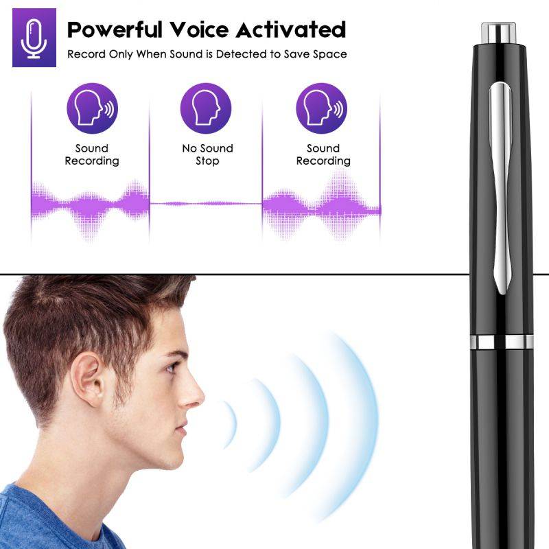 High-definition digital voice recorder long-distance noise reduction mini recording voice control recording meeting student class recorder