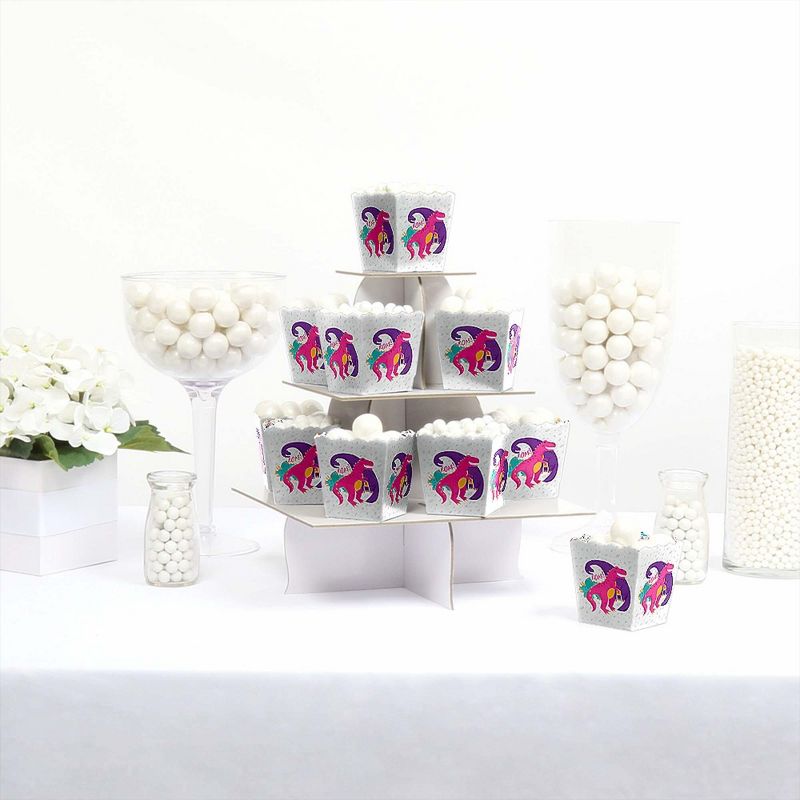 Big Dot of Happiness Pizza Party Time - Square Favor Gift Boxes - Baby Shower or Birthday Party Bow Boxes - Set of 12