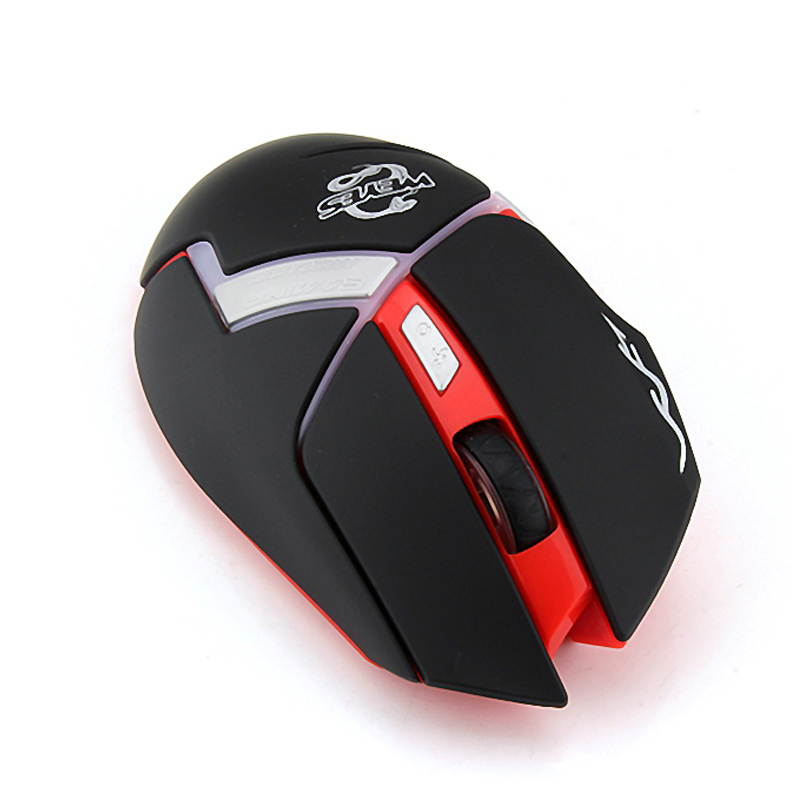 Wireless Mouse 8D Pro Gaming Mice Big Hands Computer Optical Mouse with LED Light