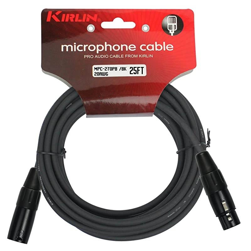 Cable MPC Microphone Cable XLR BLACK 25FT MPC270PB25BK