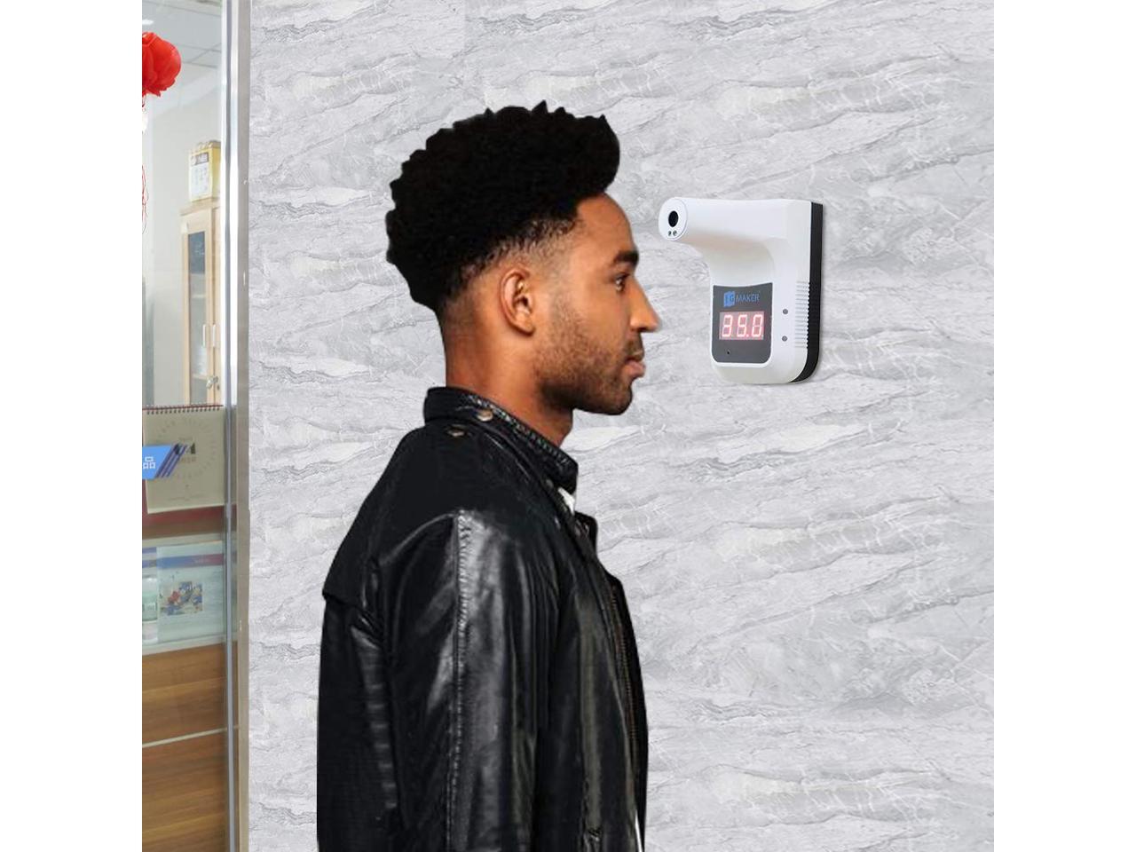 Induction Thermometer, with LED hd Display and Wall Hanging Function, Suitable for Company Offices, Restaurants, cinemas and Other Public Places(1PCS)