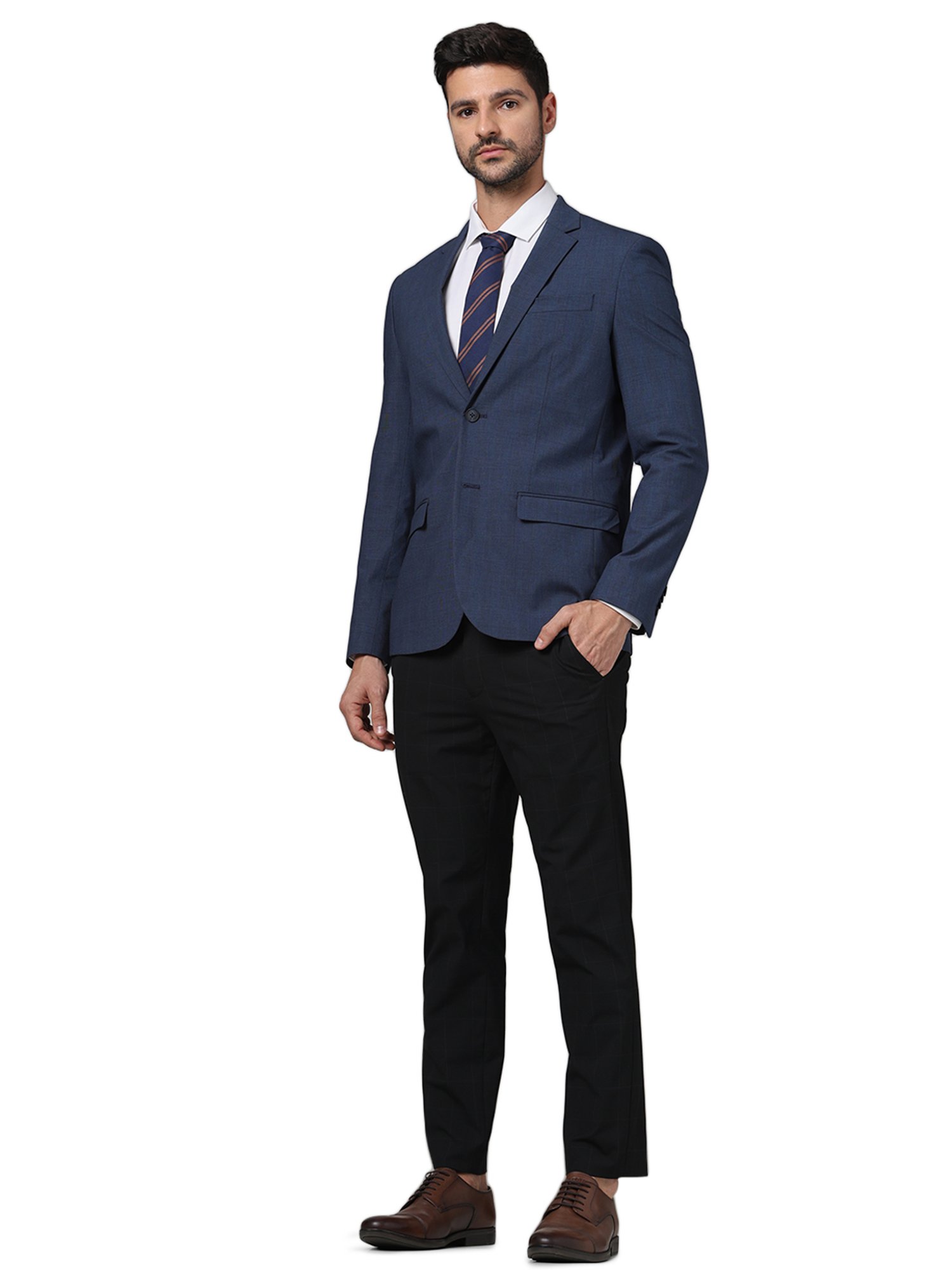celio* Navy Slim Fit Blazer