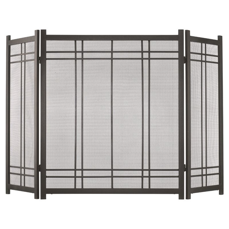 Pleasant Hearth Preston Fireplace Screen Vintage Iron