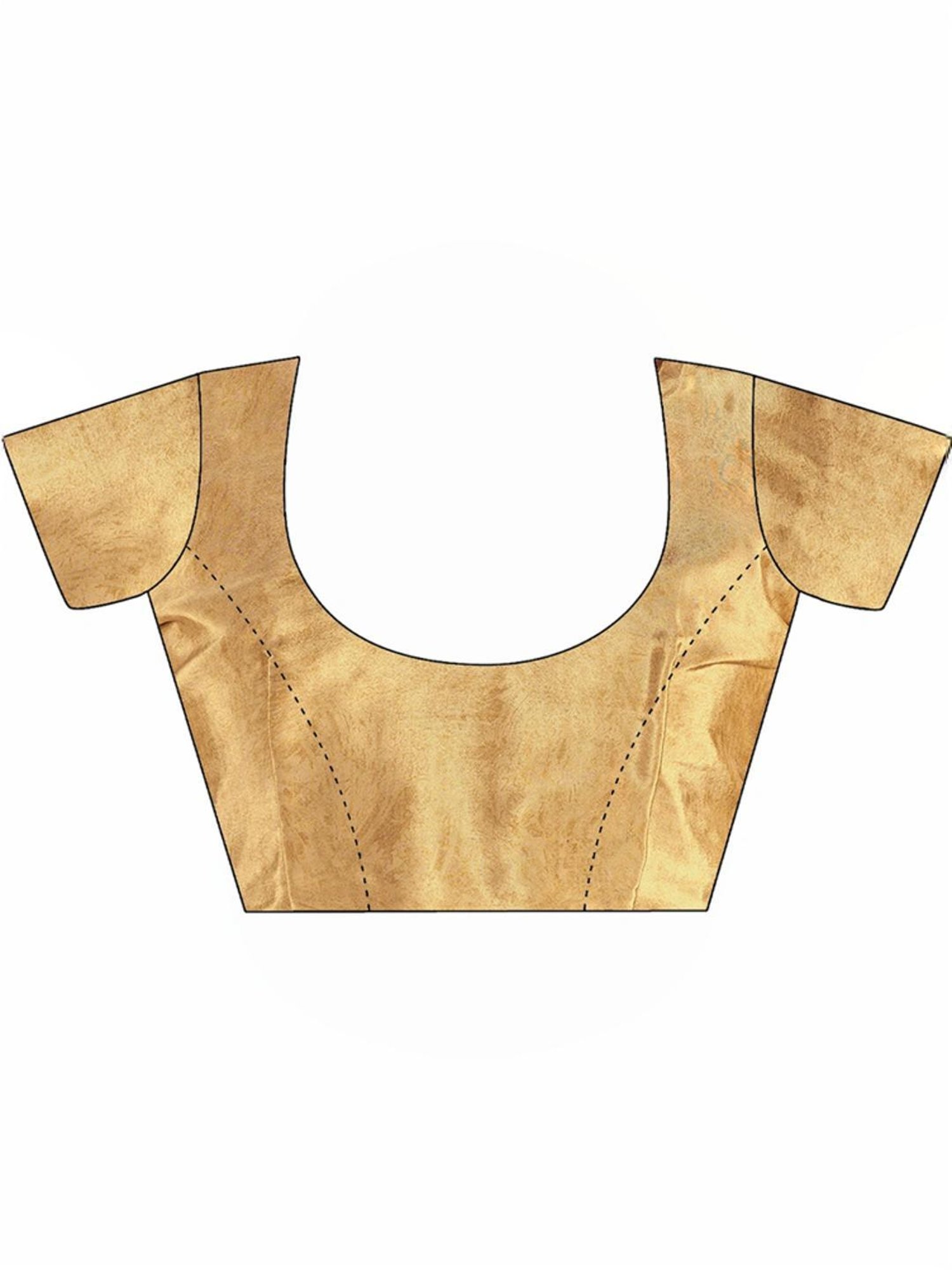 Satrani Mustard Geometric Print Saree With Unstitched Blouse